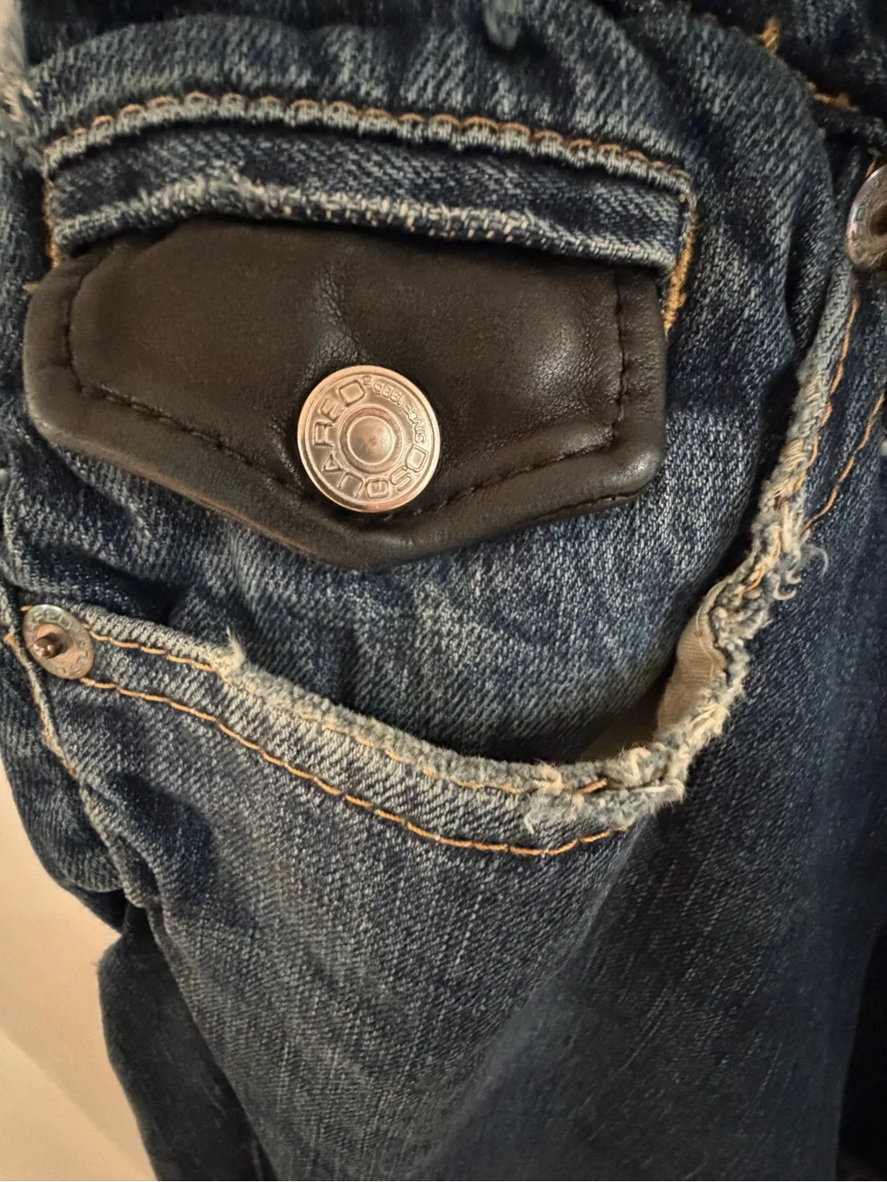 DSQUARED2 Dark Blue Denim Jeans